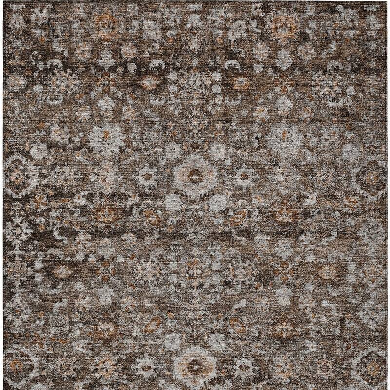 HomeRoots Oriental Traditional Rectangle Outdoor Rug