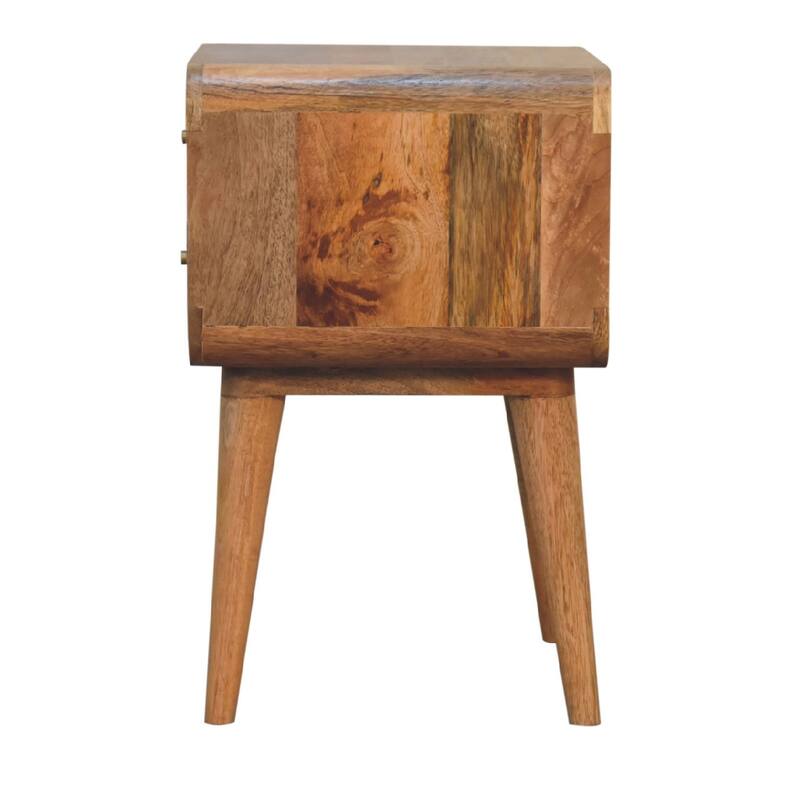 Contemporary Design 2 Drawer Nightstand,Durable And Sturdy