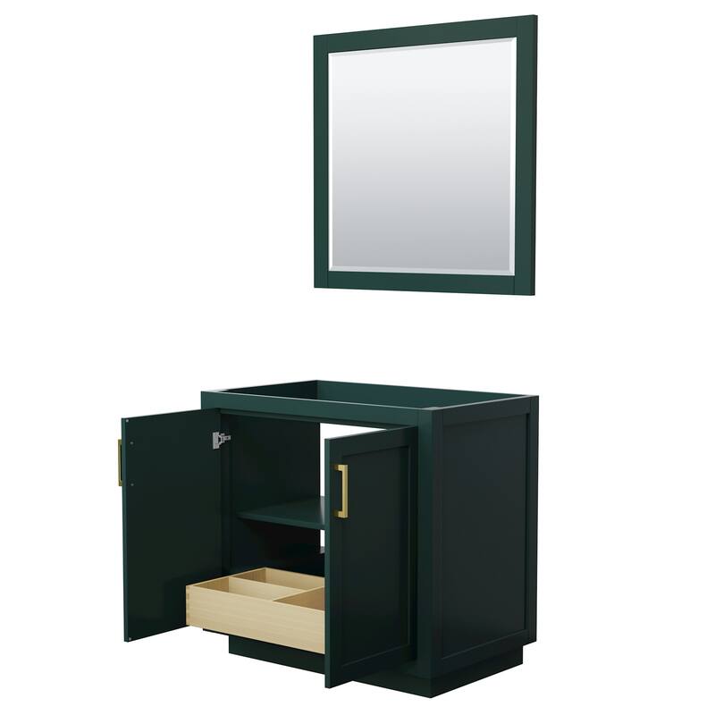 Wyndham Collection Miranda 36" Single Free Standing Vanity Cabinet -