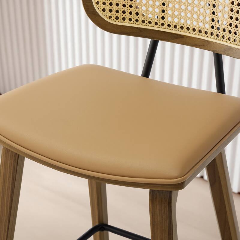 26-Inch Upholstered Counter/ Bar Stools Set of 2 or 3 - 35.1"H x 17.7"W x 19.5"D