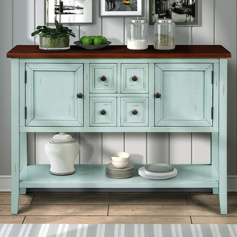 Console Table with Bottom Shelf