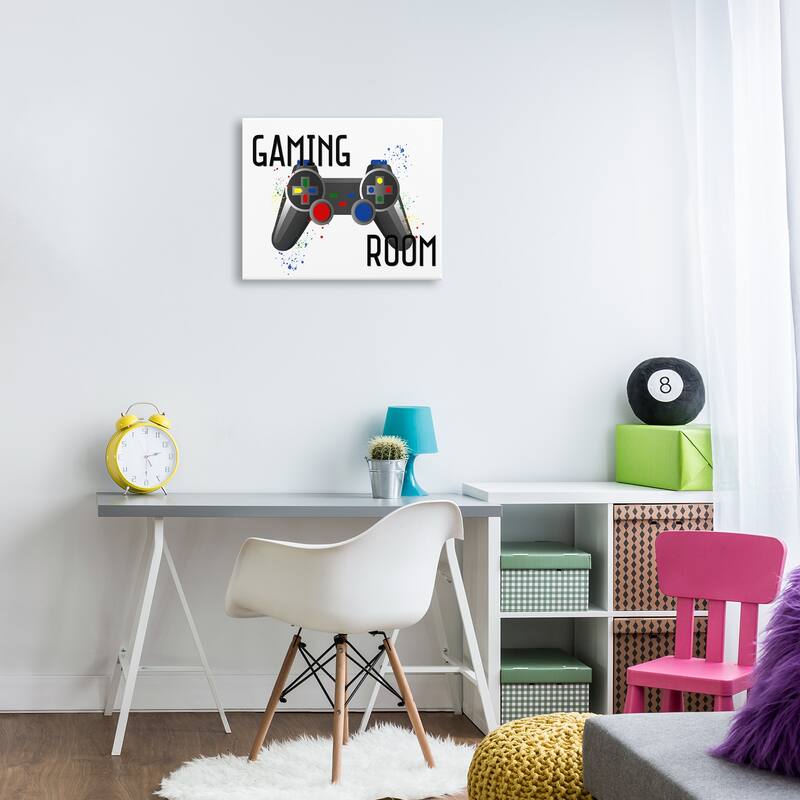 Stupell Gaming Room Modern Controller Canvas Wall Art Design By Kim Allen