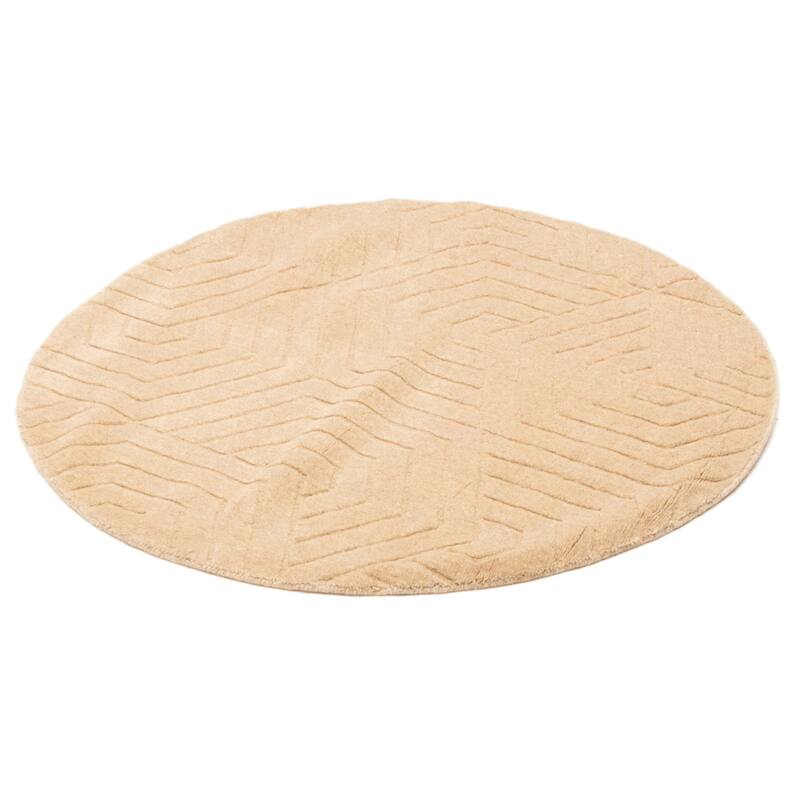 Kashkuli Gabbeh Beige Rug 4'0" x 4'0" - 4'0 x 4'0