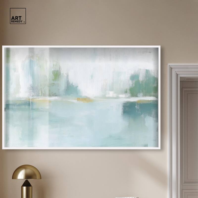 Mirrored Aqua Dream I Shadowbox by Art Remedy