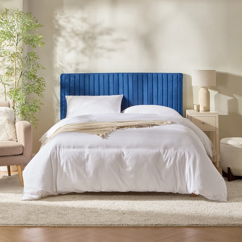 Empyrean Velvet Headboard, Floating Wall-Mounted, Easy Assemble Upholstered Peel & Stick, 3D Soundproof Bed Wall Panels