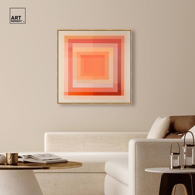 Minimal Color Blocks III Canvas by Art Remedy