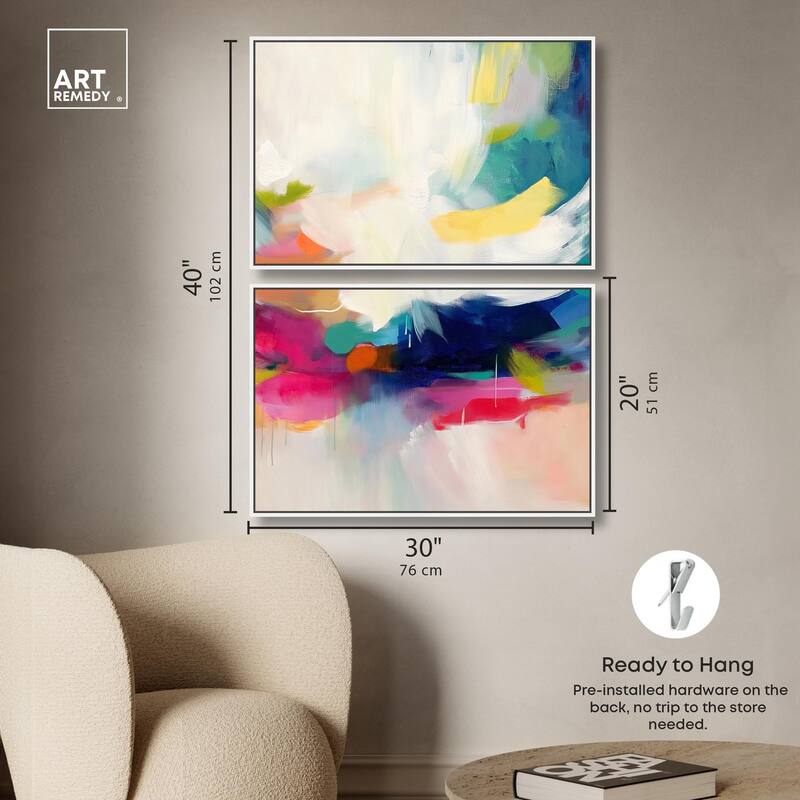 Riot of Color III Canvas Set of 2 by Art Remedy