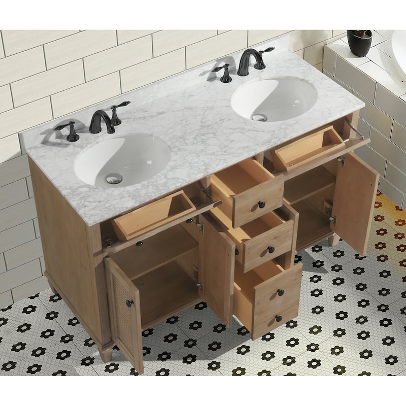 Ari Bath Annie 55" Bathroom Vanity Weathered Fir
