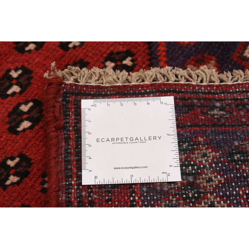 ECARPETGALLERY Hand-knotted Andelz Red Wool Rug - 4'2 x 6'9