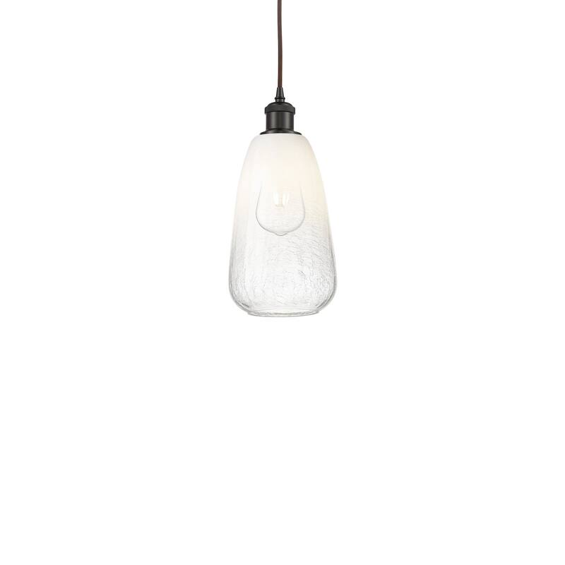 Innovations Lighting 516-1P-13-6 Brookhaven Almond Pendant Brookhaven - Oil Rubbed Bronze / Opal