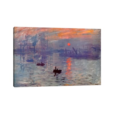 iCanvas "Sunrise Impression" by Claude Monet Canvas Print