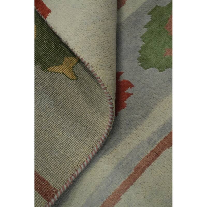 Geometric Gabbeh Vegetable Dye Area Rug Handmade Carpet - 8' 11'' X 6' 0''