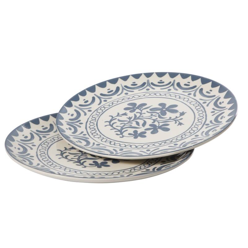 Bloomhouse - 2-Time Oprah's Favorite Things Valencia Flor 2 Piece 13" Serving Platter Set