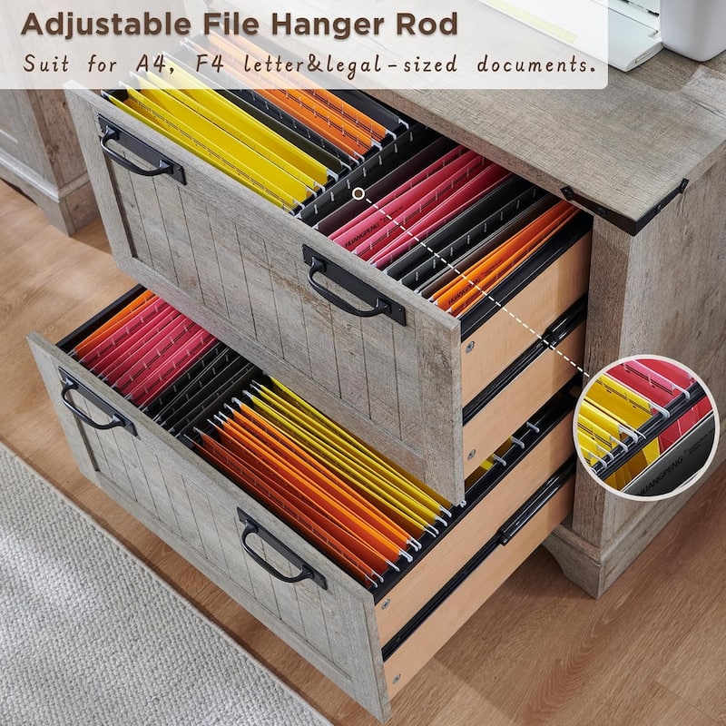 Farmhouse File Cabinet, Wood Filing Cabinets, Office Storage Cabinet