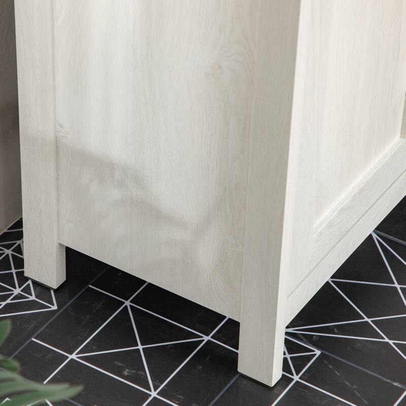 Under Sink Bathroom Storage Cabinet with U-Shaped Design and Recessed Doors - 23.5in L