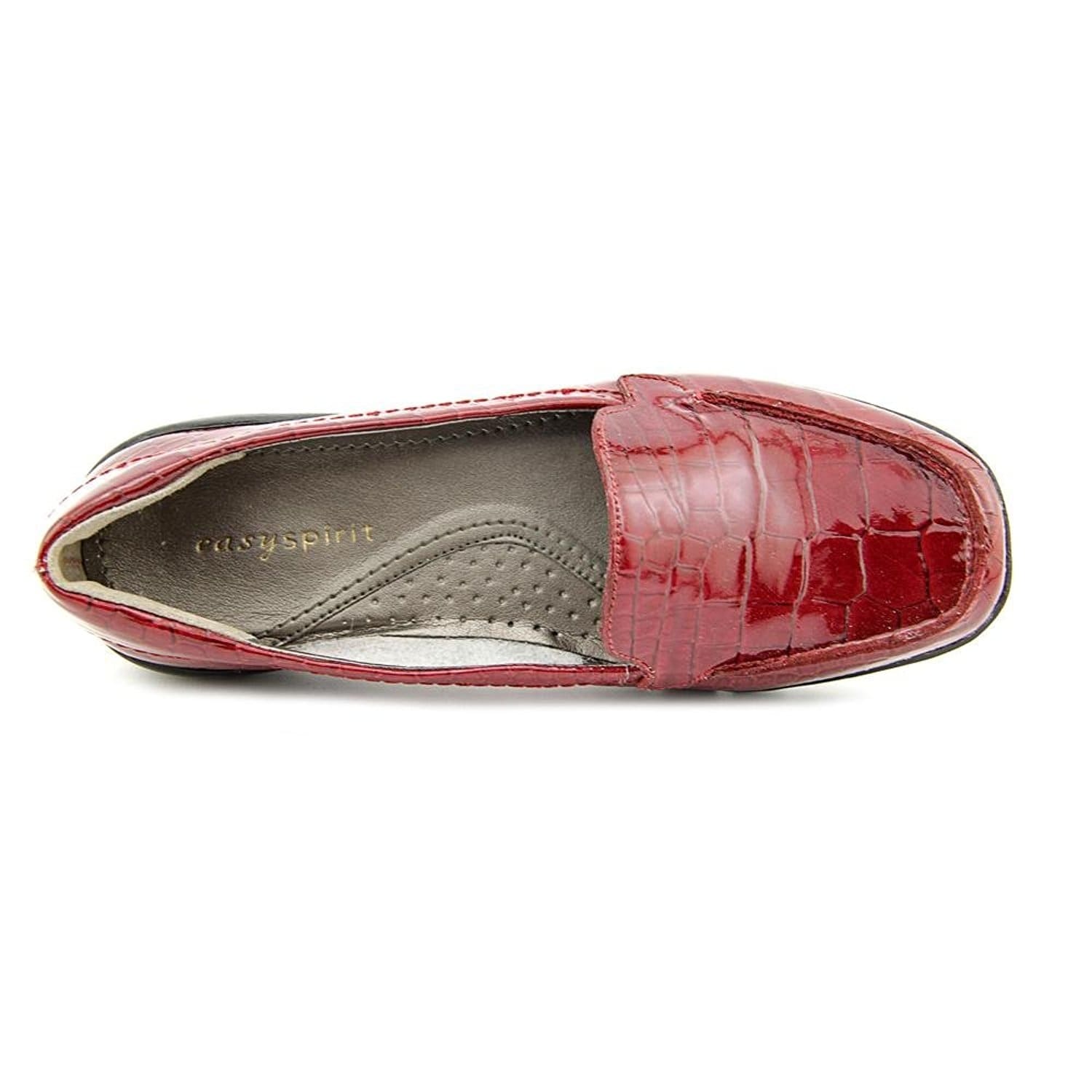 Shop Easy Spirit Womens Abide Leather Square Toe Loafers