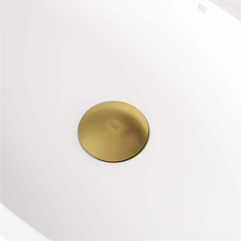 VIGO 1.75" W Vessel Bathroom Sink Pop-up Drain and Mounting Ring