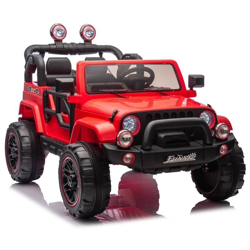 24V Kids Ride On Electric Car W/Parents Control,Seat width 20in,2WD,Rear suspension,Trunk storage,for Kids Aged 3-8