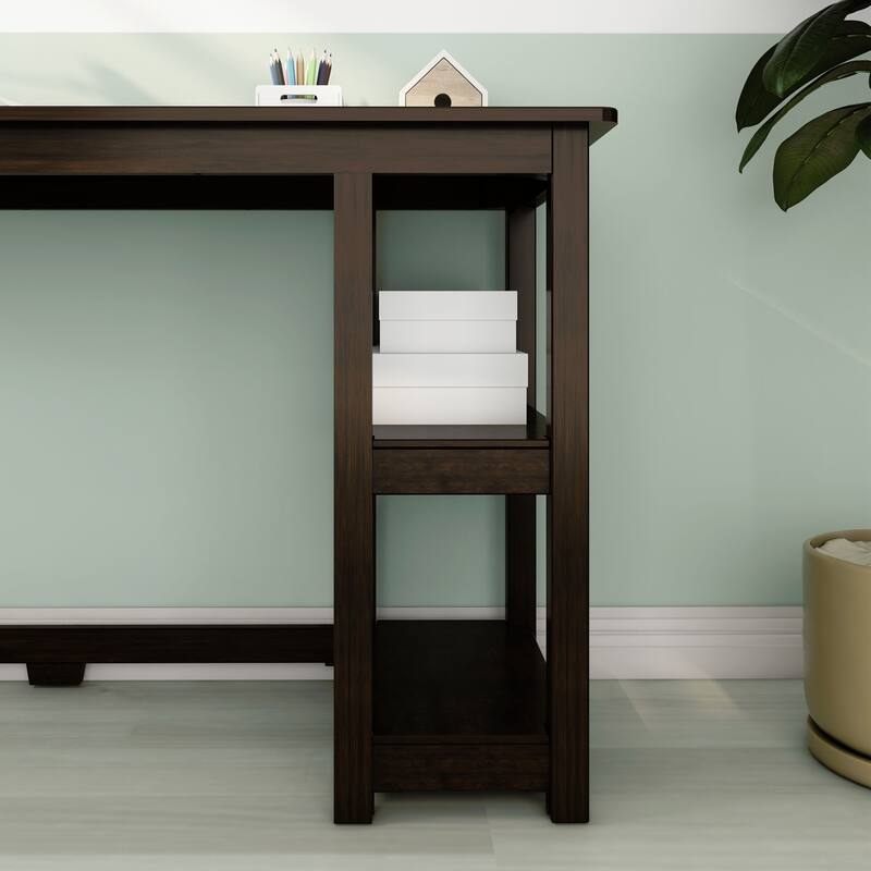 Max and Lily Desk with Bookshelves