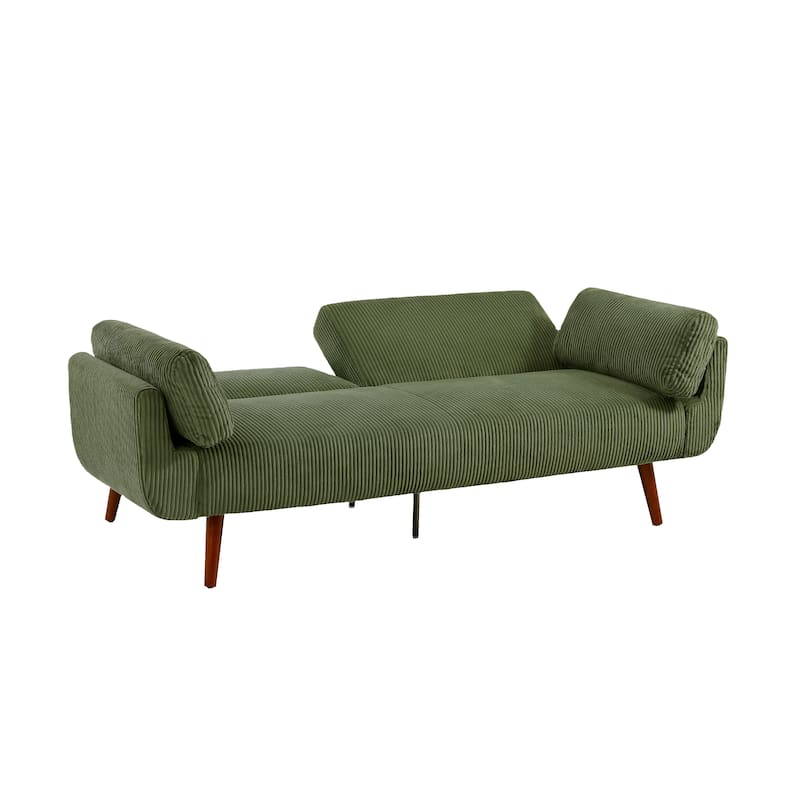 73.5 Inch Futon Sofa Bed Convertible Upholstered Couch Sleeper