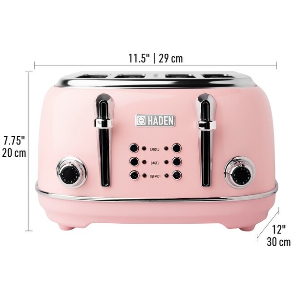 Blue Removable Crumb Tray Reheat Defrost Cancel Function for Bread Kichele Toaster 2 Slice Toasters Retro Stainless Steel with Extra Wide Slot 