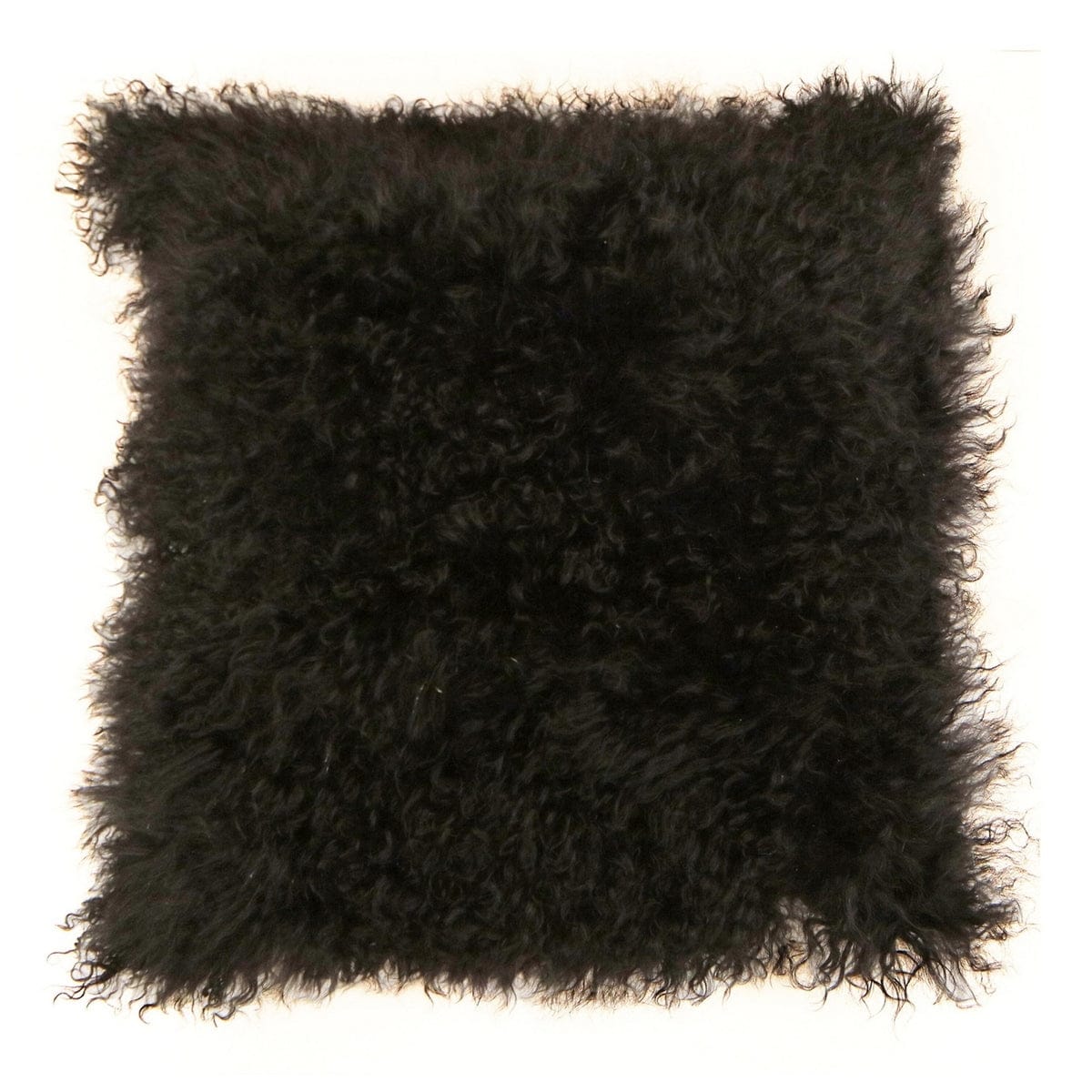 Faux Fur Pillow with Removable Cover and Zipper Closure - Bed Bath