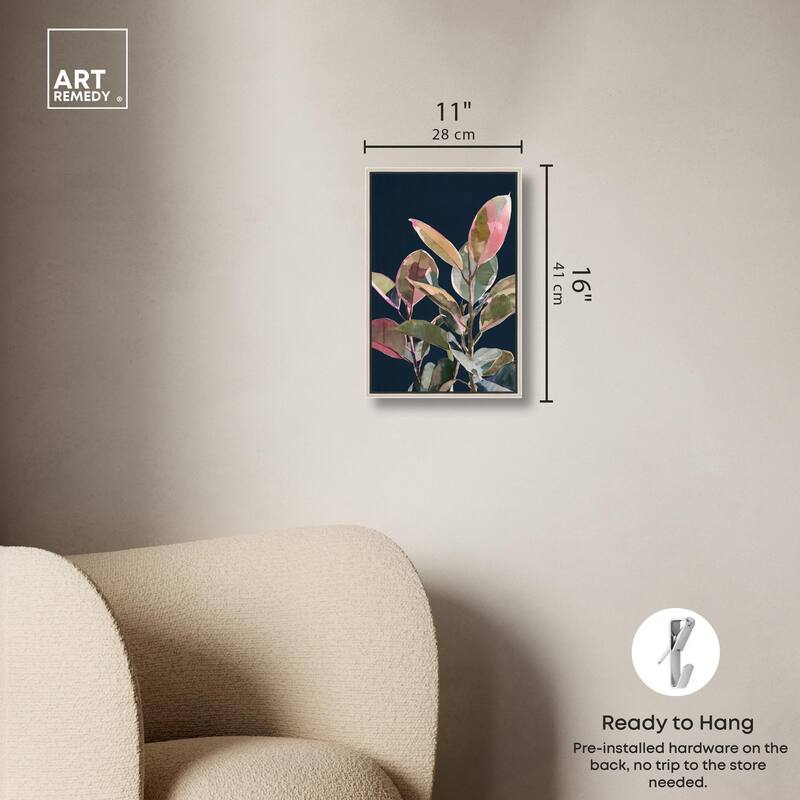 Fuchsia Frond II Canvas by Art Remedy