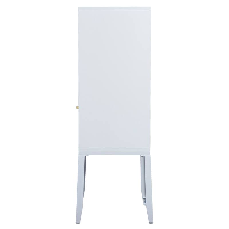 SEI Furniture Hallack Contemporary Wood Cabinet