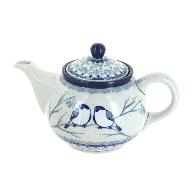 Blue Rose Polish Pottery 264 Ceramika Artystyczna Small Teapot