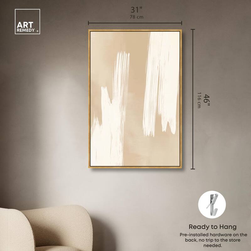 Gestural Grains II Canvas by Art Remedy
