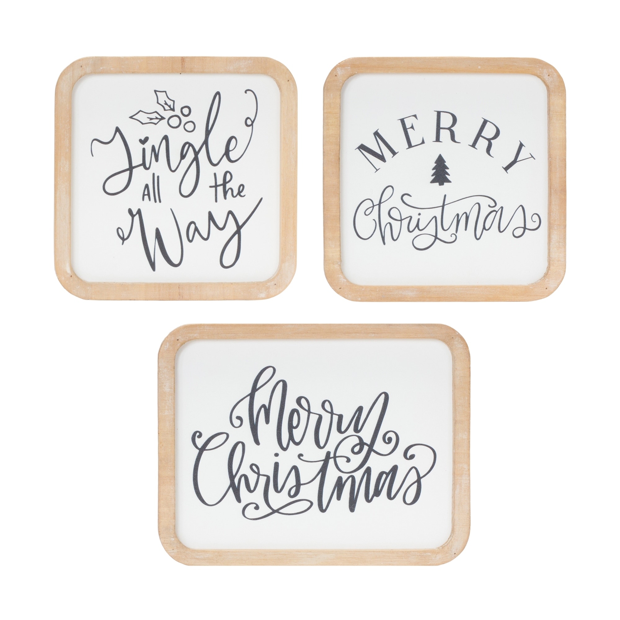 Holiday Sentiment Plaque (Set of 12)