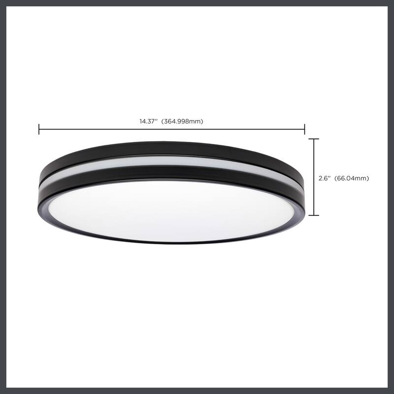 Nuvo Lighting 62/1692 15" Wide 1 Light LED Flush Mount Drum Ceiling