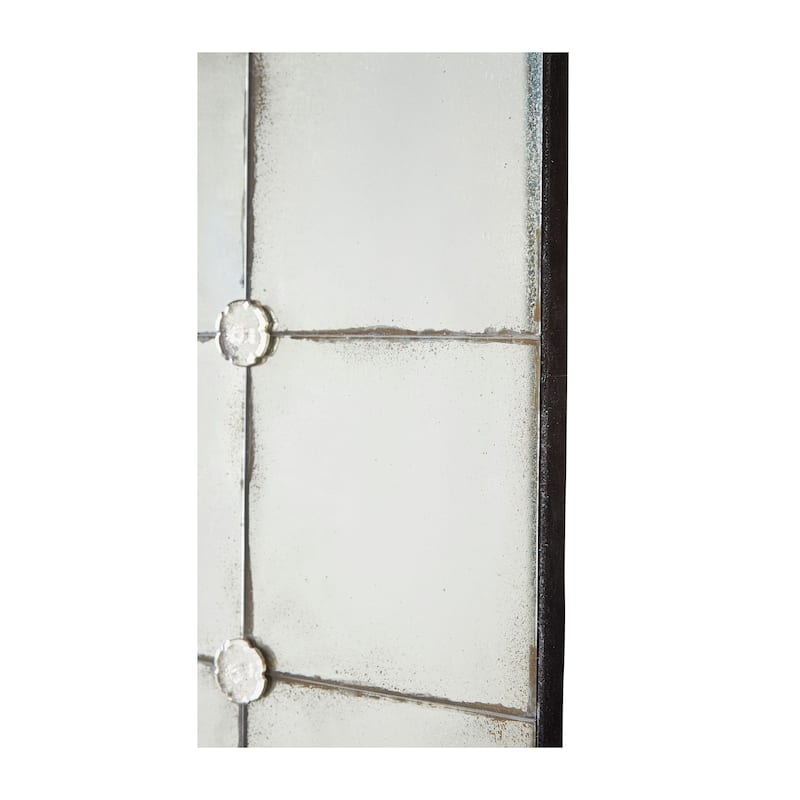 Furniture Classics Aces Iron Rectangular Wall Mirror - Black