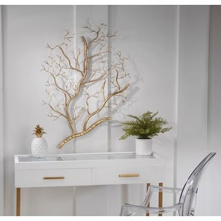 Gold Metal Branch Wall Decor