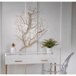 Gold Metal Branch Wall Decor