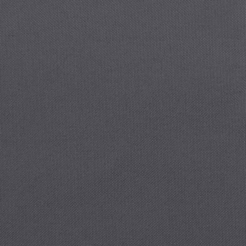 Outdoor Cushion for Bench, 43x20 In, Tufted Stitch Gray Oxford Fabric