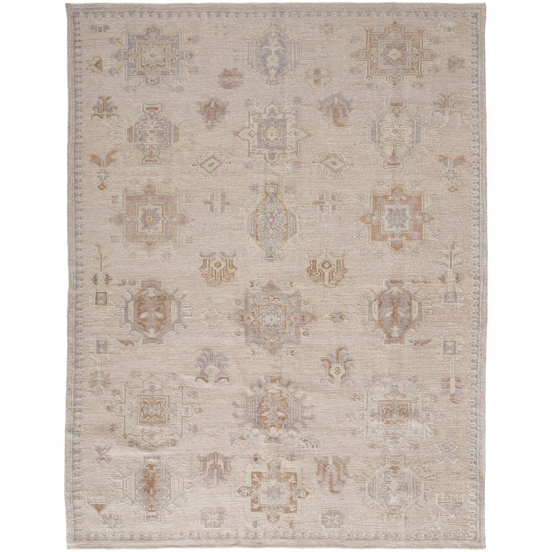 Tierney Eco Friendly PET Oushak Rug, Ivory/Tan/Opal Gray, Area Rug - 5' x 8' - Ivory Cream/Opal Gray/Biscuit