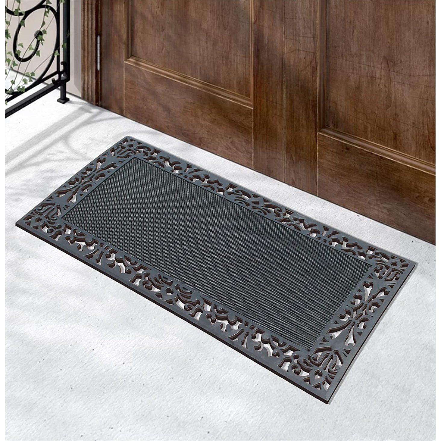 A1HC 100% Pure Rubber Front Door Mat 30undefinedx48undefined, Non