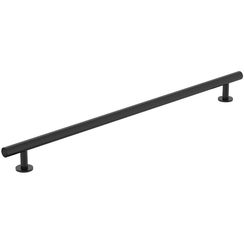 Amerock BP37391 Radius 12-5/8" Center to Center Bar Cabinet Pull - Matte Black
