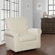 preview thumbnail 15 of 18, Evolur London Upholstered Plush Seating Glider Swivel, Ergonomically Designed for Nursery