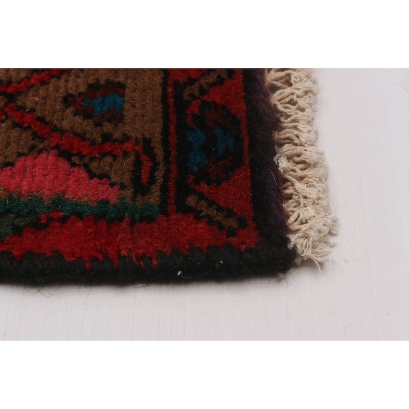 ECARPETGALLERY Hand-knotted Andelz Cream, Red Wool Rug - 2'8 x 8'9