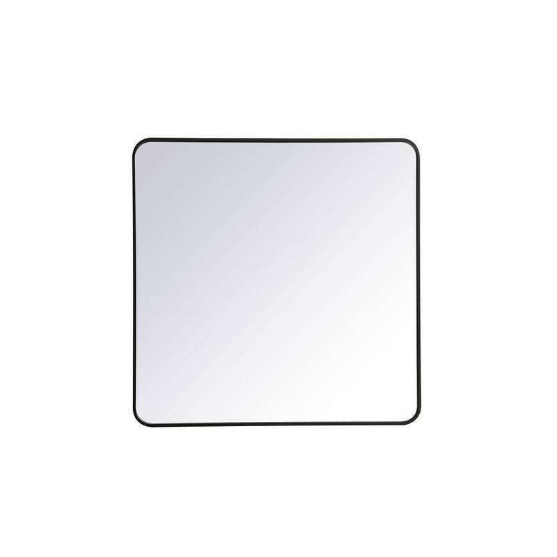 Ezra Soft Corner Metal Rectangular Mirror