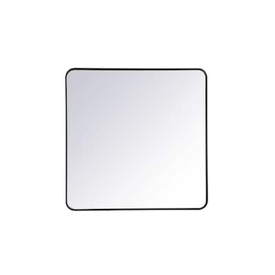 Ezra Soft Corner Metal Rectangular Mirror