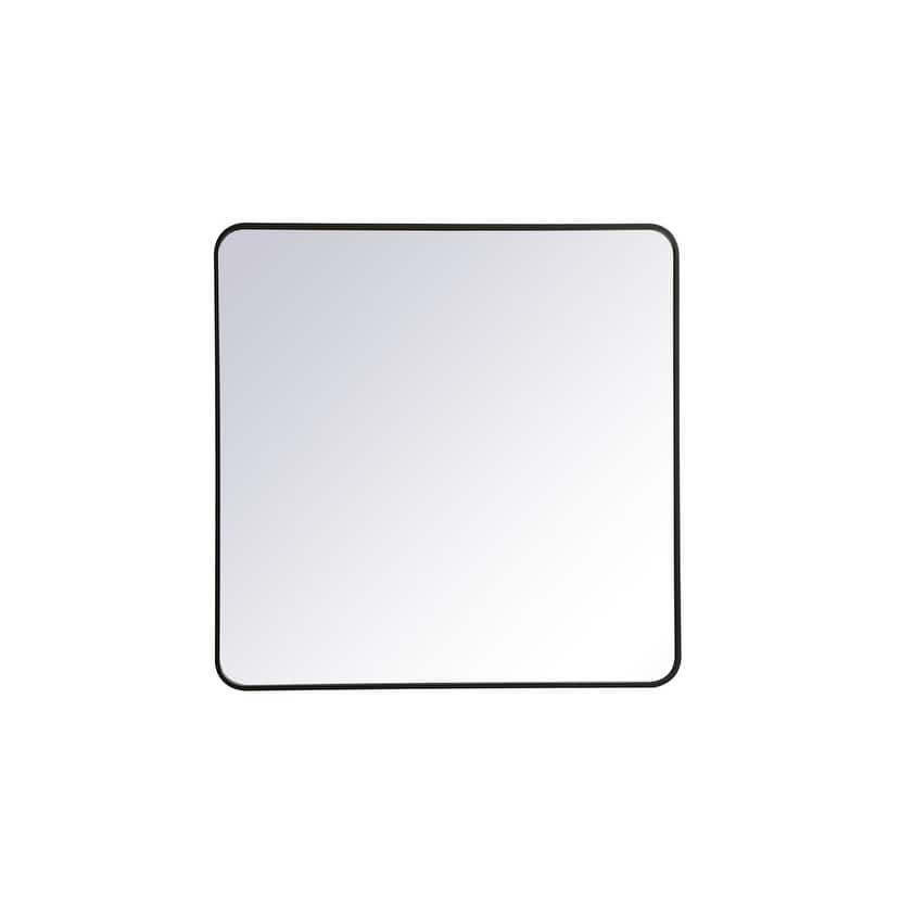 Ezra Soft Corner Metal Rectangular Mirror