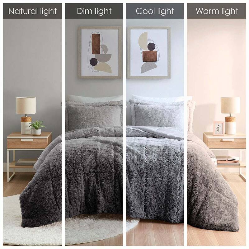 Ombre Shaggy Comforter Mini Set