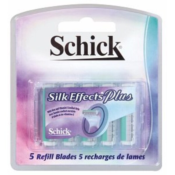 Schick Silk Effects Plus Refill Blades with Aloe 5 ea