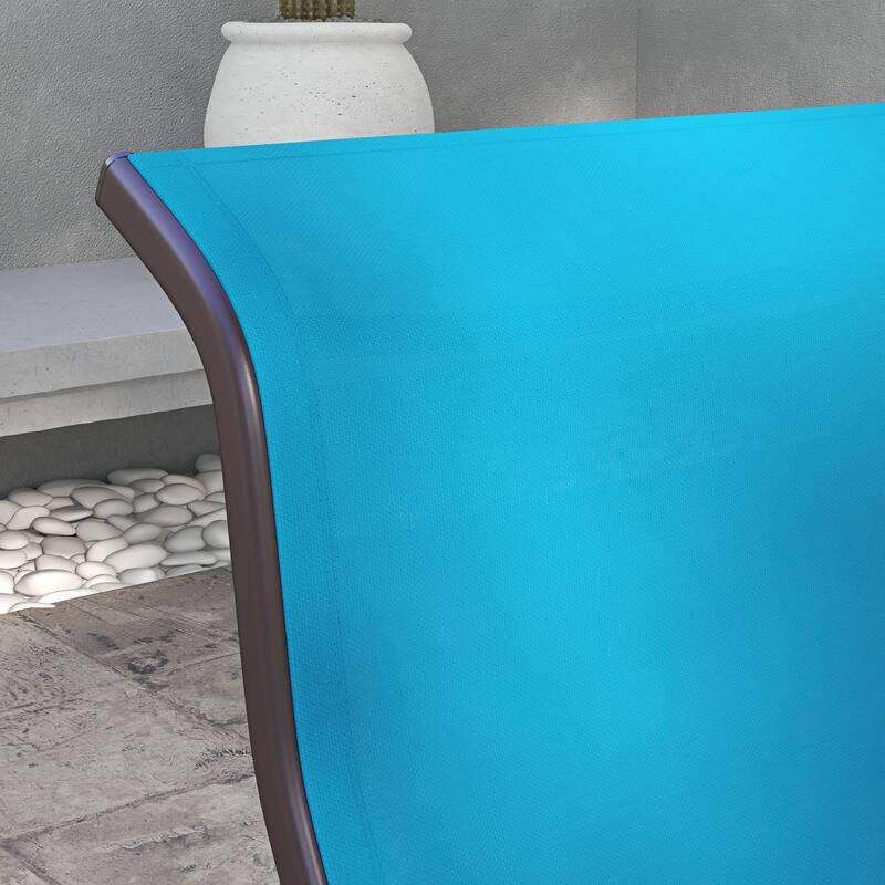 Outsunny Outdoor Glider Chair, Gliders for Outside Patio with Smooth Rocking Mechanism and Lightweight Construction for Backyard