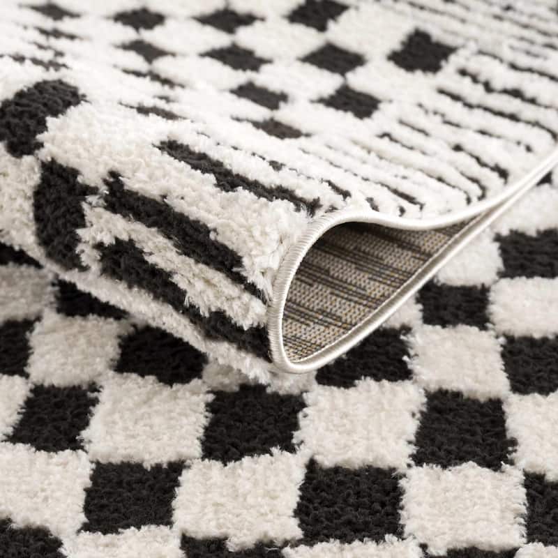 Hauteloom Leryn Hallway, Kitchen Runner Rug - High Pile - Off White - 2'8" x 7'3"