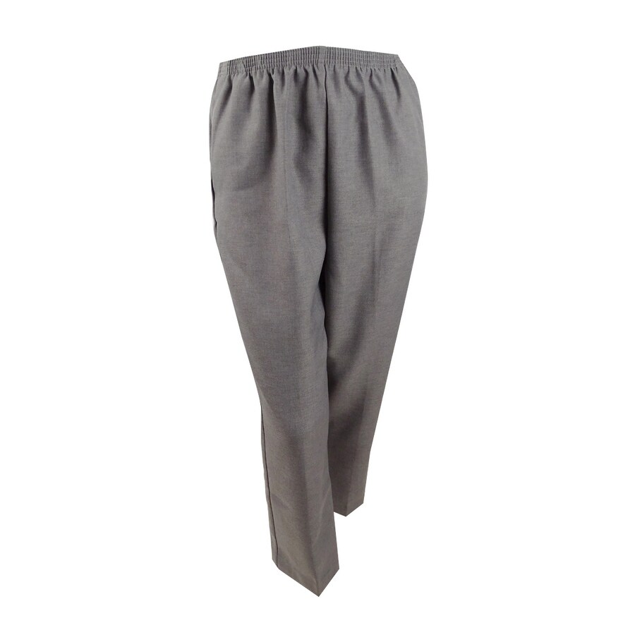 Shop Alfred Dunner Women S Petite Classics Pull On Straight Leg