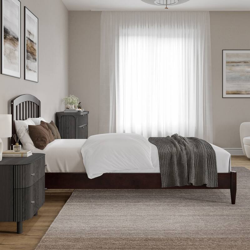 Quincy Solid Wood Low Profile Platform Bed